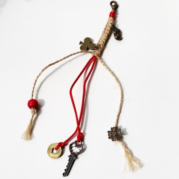 Rustic Lucky Protection ๐ ๐ Keyring amulet - Picture 1 of 6